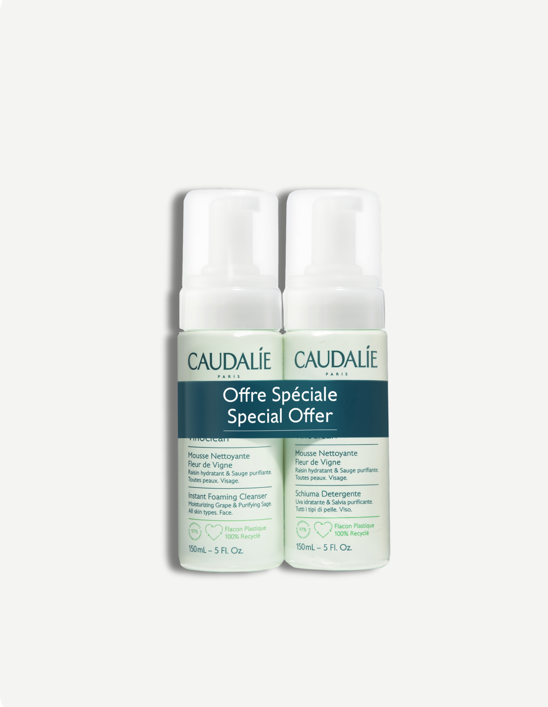CAUDALIE - DUO VINOCLEAN ESPUMA LIMPIADORA 150ML